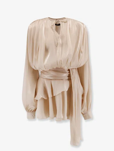 Actualee Flounced Mini Dress In Pink