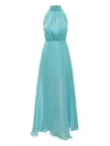 Actualee Halterneck Maxi Dress In Green