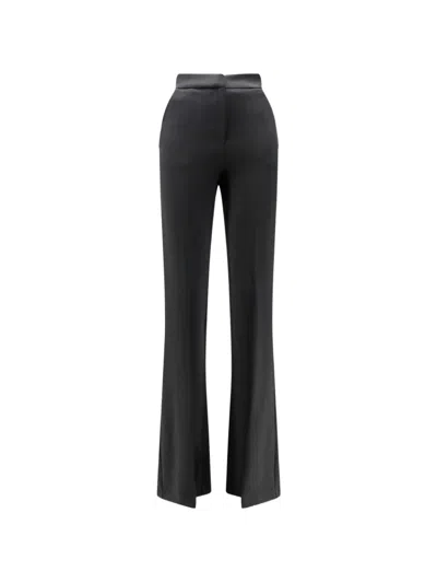 Actualee High-waisted Flared Trousers In Blue
