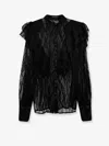 Actualee Lace Shirt In Black