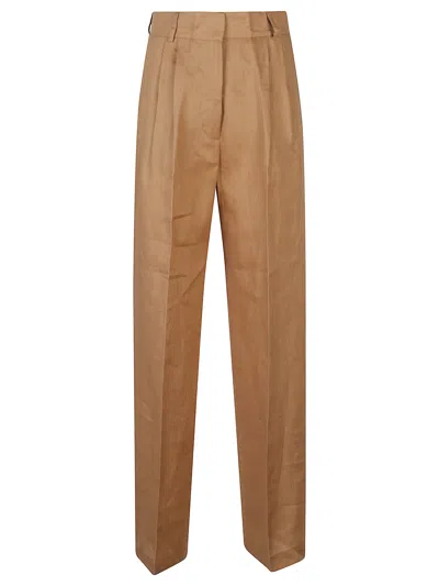 Actualee Linen Trousers In Sand
