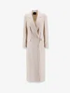 Actualee Pinstripe Fabric Coat In Neutral