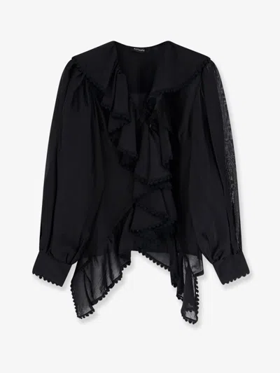 Actualee Shirt With Rouches In Black
