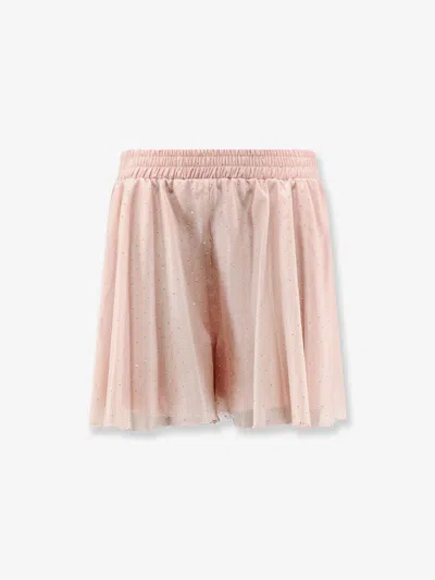 Actualee Shorts With Rhinestones In Pink
