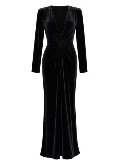 Actualee Velvet Dress  In Black