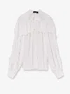 Actualee Voile Shirt In White