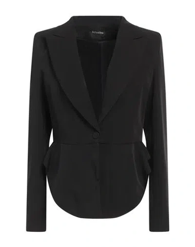 Actualee Woman Blazer Black Size 10 Polyester, Elastane