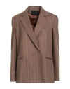 Actualee Woman Blazer Camel Size 10 Polyester, Viscose, Elastane