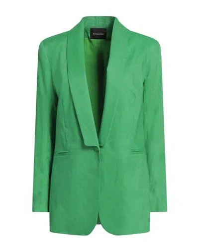 Actualee Woman Blazer Green Size 10 Linen