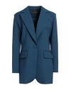 Actualee Woman Blazer Navy Blue Size 8 Polyester, Rayon, Elastane