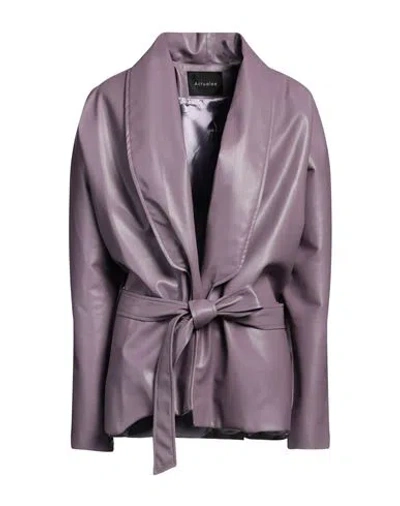 Actualee Woman Blazer Purple Size 4 Polyurethane