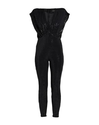 Actualee Woman Jumpsuit Black Size 8 Polyamide, Metal, Elastane