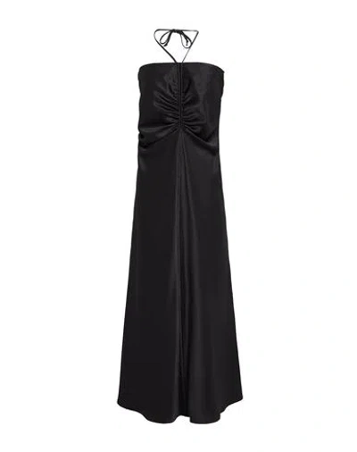 Actualee Woman Maxi Dress Black Size 10 Polyester