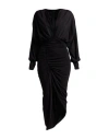Actualee Woman Maxi Dress Black Size 6 Rayon, Nylon, Elastane In Black