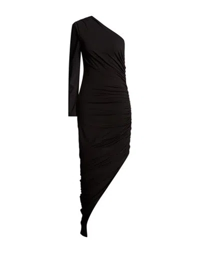 Actualee Woman Maxi Dress Black Size 6 Rayon, Nylon, Elastane