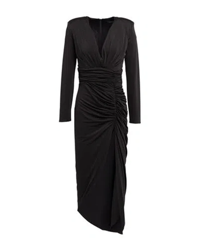 Actualee Woman Maxi Dress Black Size 8 Polyester