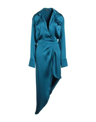 ACTUALEE ACTUALEE WOMAN MAXI DRESS DEEP TEAL SIZE 4 POLYESTER