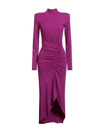 Actualee Woman Maxi Dress Magenta Size 6 Rayon, Nylon, Elastane In Purple