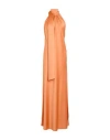 Actualee Woman Maxi Dress Orange Size 8 Polyester In Orange