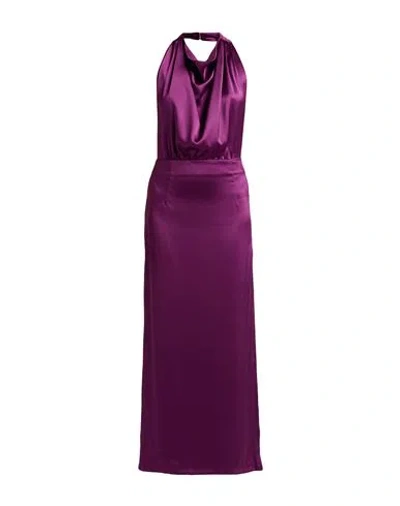 Actualee Woman Maxi Dress Plum Size 6 Polyester In Purple