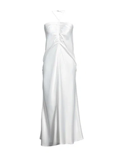 Actualee Woman Maxi Dress White Size 6 Polyester