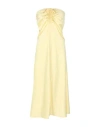 Actualee Woman Maxi Dress Yellow Size 6 Polyester