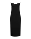 Actualee Woman Midi Dress Black Size 10 Polyester, Elastane In Black