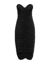 Actualee Woman Midi Dress Black Size 6 Rayon, Nylon, Elastane In Black