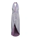 Actualee Woman Midi Dress Lilac Size 8 Polyamide, Metal In Purple