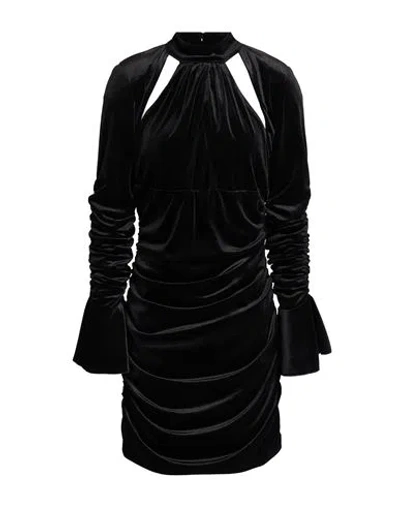 Actualee Woman Mini Dress Black Size 10 Polyester, Elastane
