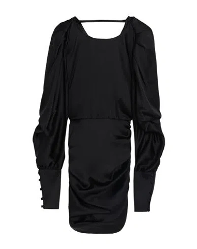 Actualee Woman Short Dress Black Size 12 Polyester