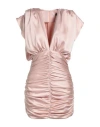 Actualee Woman Mini Dress Light Pink Size 6 Polyester