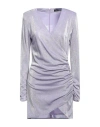 Actualee Woman Mini Dress Lilac Size 6 Polyamide, Metallic Fiber In Purple
