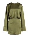 Actualee Woman Short Dress Military Green Size 8 Polyester
