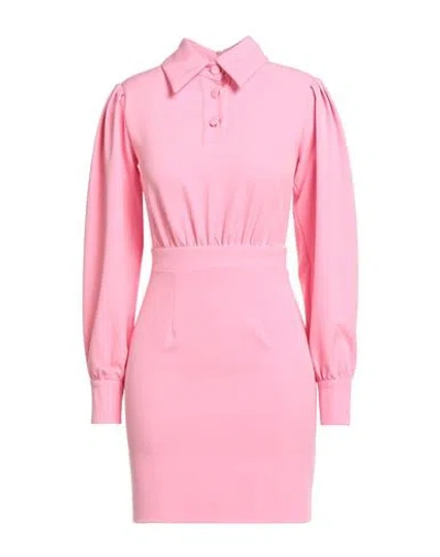 Actualee Woman Mini Dress Pink Size 8 Polyester, Elastane