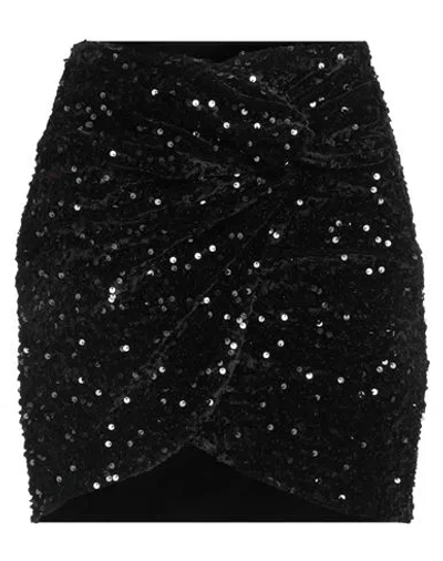 Actualee Woman Mini Skirt Black Size 8 Polyester