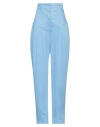 Actualee Woman Pants Azure Size 6 Viscose, Polyester, Elastane In Blue