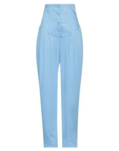 Actualee Woman Pants Azure Size 6 Viscose, Polyester, Elastane In Blue