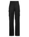 Actualee Woman Pants Black Size 10 Polyester, Viscose, Elastane
