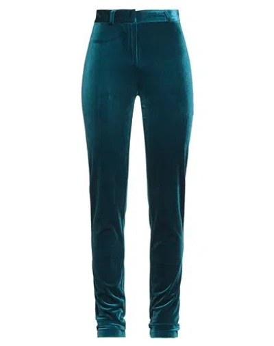 Actualee Woman Pants Deep Teal Size 6 Polyester, Elastane In Green