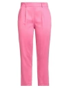 Actualee Woman Pants Fuchsia Size 12 Viscose, Polyester, Elastane In Pink