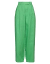 Actualee Woman Pants Green Size 10 Linen In Green