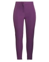 Actualee Woman Pants Mauve Size 10 Polyester, Elastane In Purple