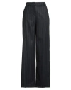 Actualee Woman Pants Midnight Blue Size 8 Polyester, Viscose, Elastane In Black