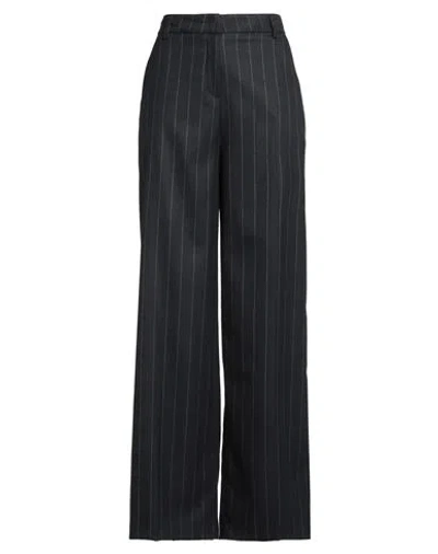Actualee Woman Pants Midnight Blue Size 8 Polyester, Viscose, Elastane In Black