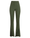 Actualee Woman Pants Military Green Size 8 Polyester, Elastane