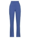 Actualee Woman Pants Navy Size 10 Polyester, Elastane In Navy Blue