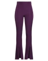 Actualee Woman Pants Plum Size 6 Polyester, Elastane In Purple