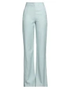 Actualee Woman Pants Sage Green Size 6 Viscose, Polyester In Sage Green