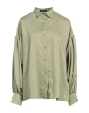 Actualee Woman Shirt Light Green Size 8 Viscose, Polyester, Elastane In Green
